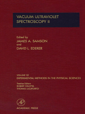 cover image of Vacuum Ultraviolet Spectroscopy II